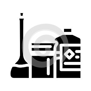 chemicals and solvents tool work glyph icon vector illustration photo