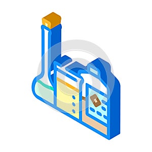 chemicals and solvents tool work isometric icon vector illustration
