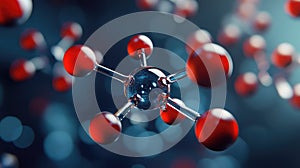 chemicl realistic 3d simulation of a chemical compound
