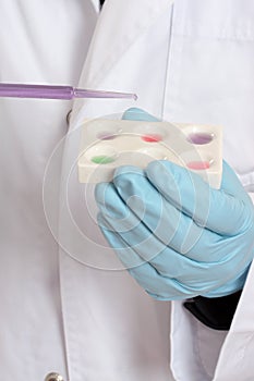 Chemist, Scientist, micro spot plate research