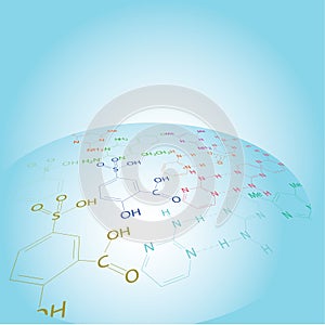 Chemistry abstract design