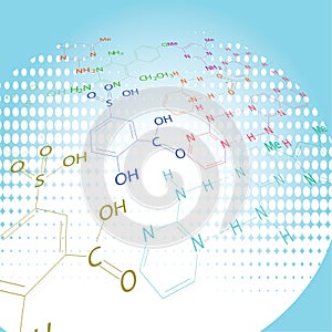 Chemistry abstract design