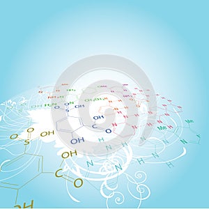 Chemistry abstract design