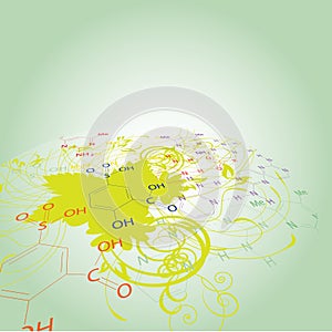 Chemistry abstract disign
