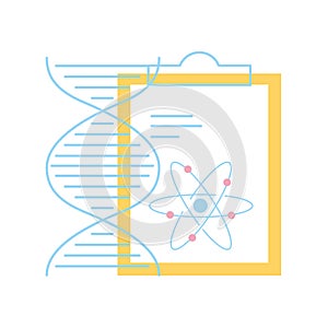 chemistry clipboard dna atom molecule structure