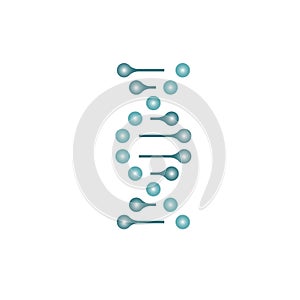 Chemistry code. Molecular concept of double helix of DNA. Research of genetic code vector illustration