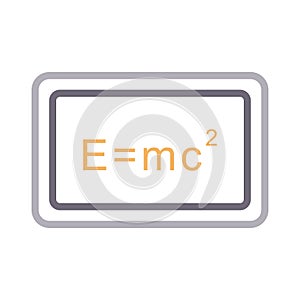 Chemistry colour line vector icon