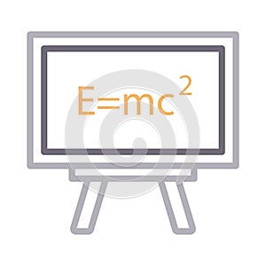 Chemistry colour line vector icon