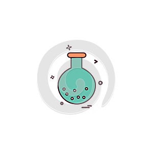 chemistry experiment science test tube iconvector design