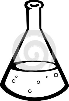 chemistry flask vector illustration