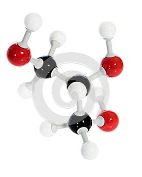 Chemistry glycerol molicule model