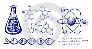 Chemistry hand drawing