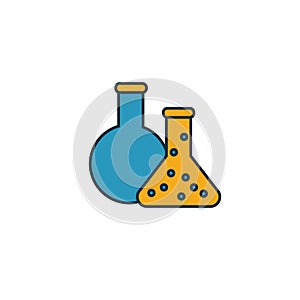Chemistry icon. Simple element from school icons collection. Creative Chemistry icon ui, ux, apps, software and infographics