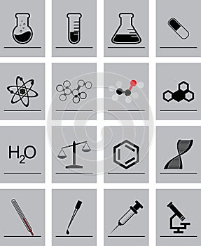 Chemistry icons