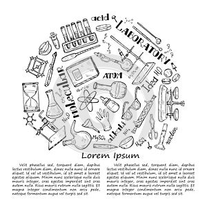 Hand drawn chemistry tools
