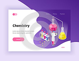 Chemistry Isometric Landing Page