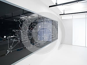 Chemistry lab blackboard