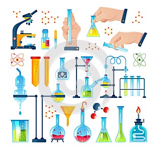 Chemistry Laboratory Icon Set