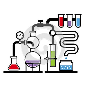 Chemistry Laboratory Infographic Set 3