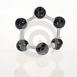 Chemistry model of the atom carbon