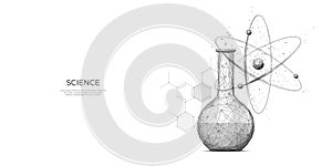 Chemistry science concept isolated on white background