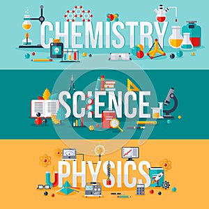 Chemistry, science, physics words photo