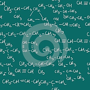 Chemistry seamless pattern