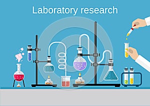 Chemists scientists equipment.