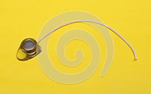 A chemo port catheter used in the treatment of chemotherapy.