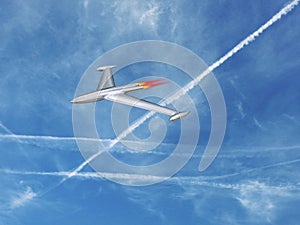 Chems chemtrails aeroplane geoengineering chemical trails vapour plane jet fuel sky skies pollution air climate change