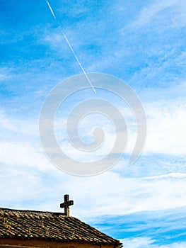 Chemtrails Over the Church Cross