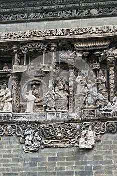 Chen Clan Ancestral House, Guangzhou, China, the exquisitely carved Lingnan style roof