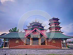 Cheng Hoo Mosque which has Chinese architecture in Jember