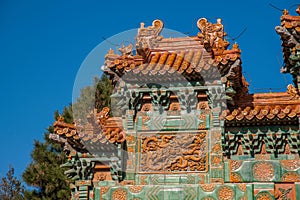 Chengde Mountain Resort, Putuo, Hebei Province by the Temple of glass arch