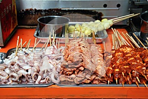 Chengdu, China: Barbecued Street Foods