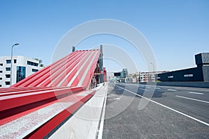 Chengdu, China, bus rapid transit station,