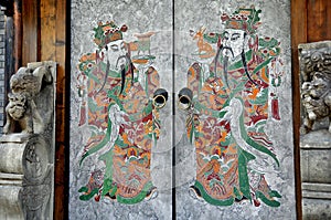 Chengdu, China: Hand-Painted Doorways in Old Town