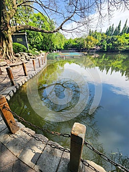 Chengdu City people& x27;s park in Spring