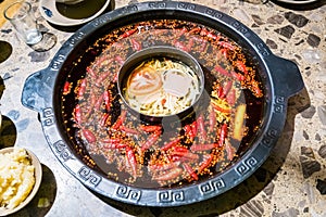 Chengdu hot pot, sichuan chafing dish