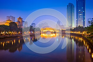 Chengdu River Skyline