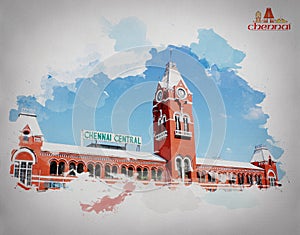 CHENNAI CENTRAL RAILWAY STATION CHENNAI TOURIST PLACE