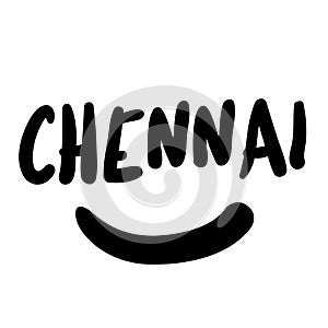 Chennai sticker stamp