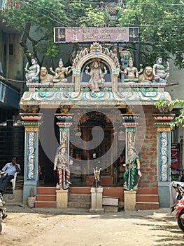 Chennai temple hindu art work ancient artwork photo