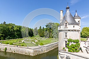 Chenonceau Castle Chateau de Chenonceau and park, Loire valley, France