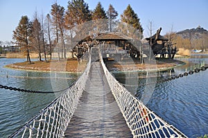 Chenshan Botanical Garden Rope Bridge