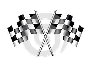 Chequered Checkered Flags Motor Racing