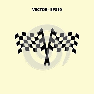 Chequered flags icon