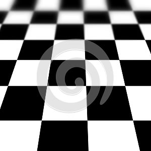 Chequered floor