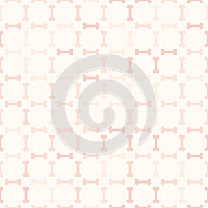 Chequered rose bone pattern. Seamless vector background