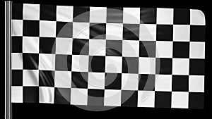 Chequered state flag